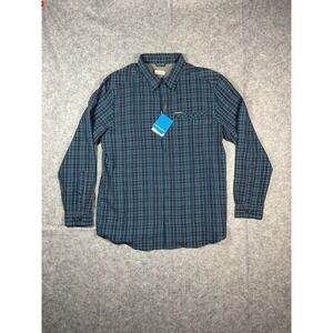 NWT Columbia Men's Long Sleeve Plaid Button Up Shirt XL/TG
